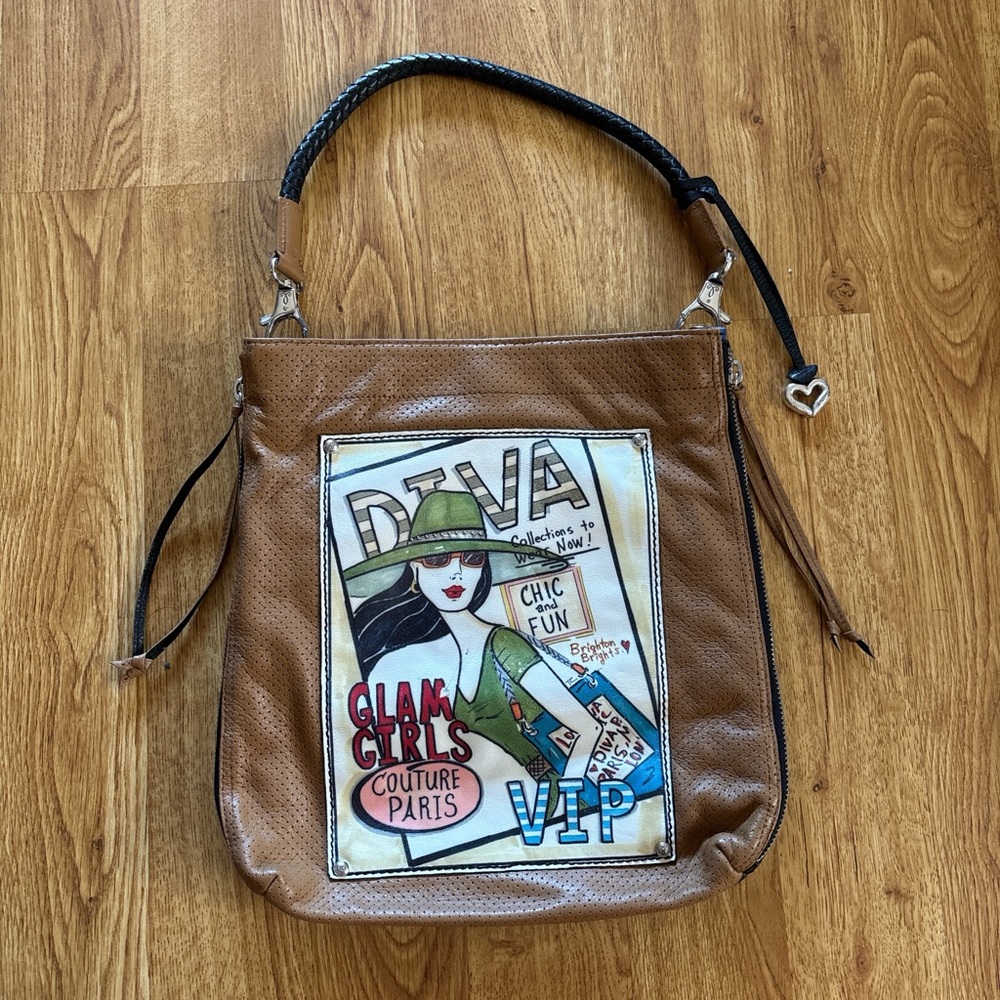 brighton fashionista runway zip crossbody bag